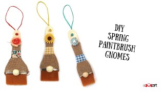 DIY Spring Paintbrush Gnomes - Quick Tutorial 