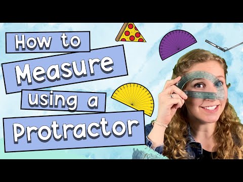 Part of a video titled How To Measure Using a Protractor | Educational Kids Math Video