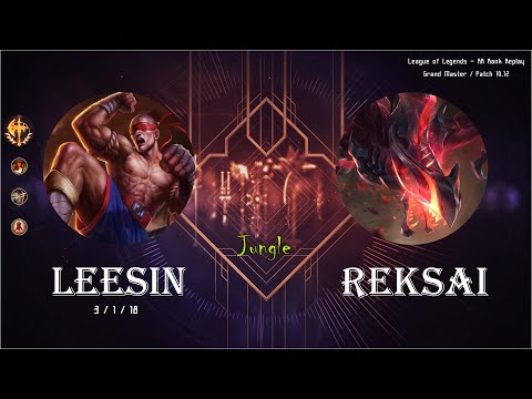 [Jungle] Leesin vs Reksai - KR Replays (GM) / 롤 정글 리신