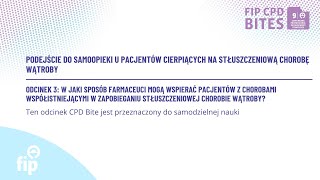 Episode 3 – How can pharmacists support patients with co-morbidities in preventing fatty liver disease?