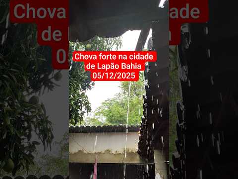 O dia hoje amanheceu assim na cidade de Lapão Bahia ⛈️ ⛈️ 05/12/2025 #bahia #Chuva #temporal #clima