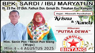 Download lagu 🔴⭕Live Campursari PUTRA DEWA Dirumah Bapak SARDI - Ibu MARYATUN Genuk Timahan Kampak Trenggalek mp3