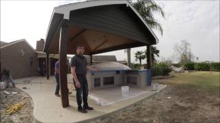preview picture of video 'Outdoor Kitchen and Patio Pavilion in Santa Fe, Texas'
