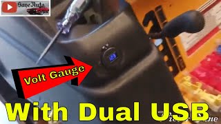 Cub Cadet mower zero turn USB charge port upgrade Volt Gauge Install