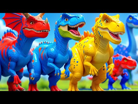 T-REX 1993 vs ALL CARNIVORES DINOSAURS BATTLE IN UNITED KINGDOM - Jurassic World Evolution 2