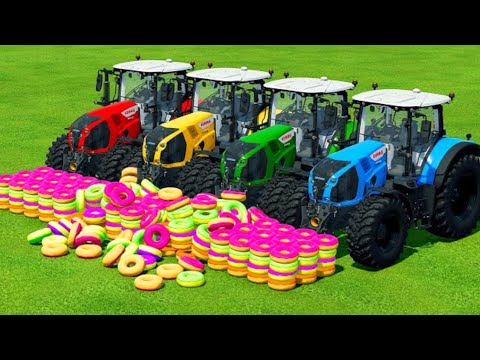 Load And Transport Donuts With Claas Tractors - Farming Simulator 22