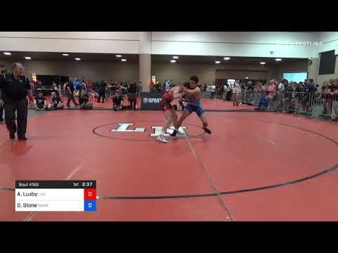 138 Kg Semifinal - Andrew Lusby, Live Oak Wrestling Club Vs Devin Stone, Warrior Wrestling Club 57