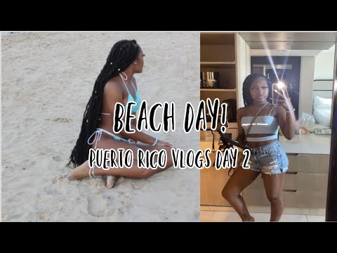 Puerto Rico Vlogs! DAY 2 | BEACH + POOL DAY