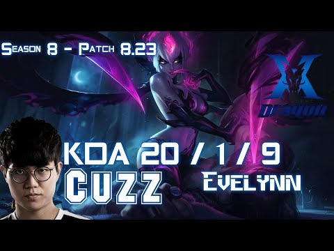 KZ Cuzz EVELYNN vs NIDALEE Jungle - Patch 8.23 KR Ranked