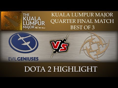 EG Evil Geniuses vs NiP Ninja in Pajamas Kuala Lumpur Major 2018 Dota 2 Highlights [12-Nov-2018]