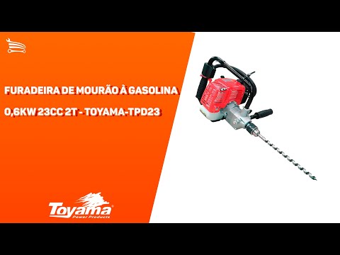 Furadeira de Mourão à Gasolina TPD23  0,6KW 23CC 2T  - Video