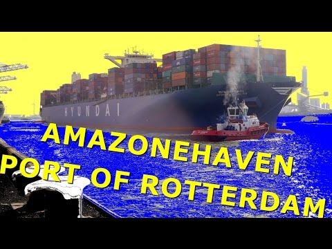 Loodsreis met 366 m. containerschip Hyundai Tenacity.