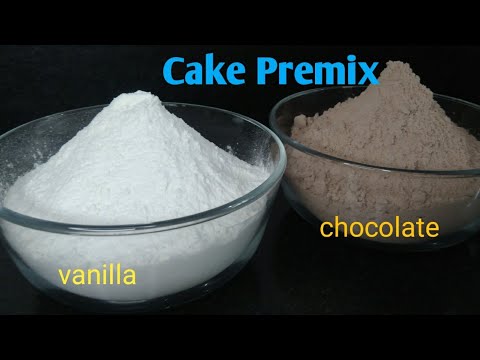 Eggless cake premix recipe with only 5 ingredients.