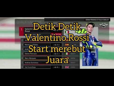 Viral!! Detik-detik Valentino Rossi menangis melihat sirkuit Moto Gp