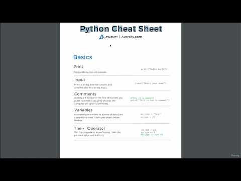 2 Python Syntax Cheat Sheet 1 Getting Start Python Beginning To Professional Course