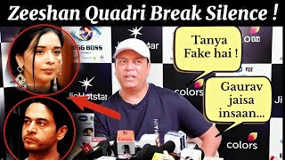 Zeeshan Qadri Breaks Silence After Eviction! Exposes Tanya Mital Fake Friendships 😱 Shocking !