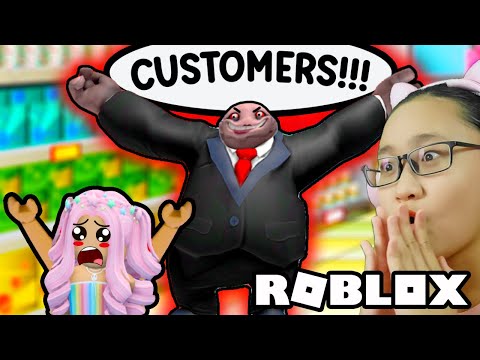 ROBLOX-  Escape Mr Yummy Supermarket Obby in Roblox!!! He needs MORE CUSTOMERS!!!