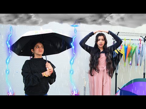 बारिश में गरीब लड़की को चाहिए छाता