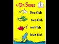 One Fish Two Fish Red Fish Blue Fish By Dr Seuss