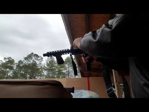Shooting an open bolt Mac-11 9 mm