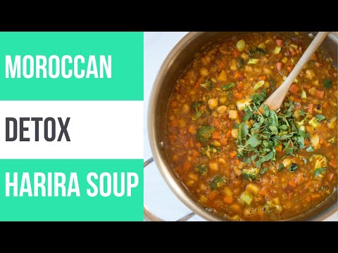 Moroccan Harira Detox Soup (Gluten-Free, Vegan)
