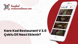 Ücretsiz Kare Kod Restaurant Menü Çoklu Dil Nasıl Eklenir ? #qrkodmenü