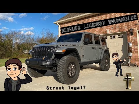 STRAIGHT PIPED EXHAUST RUBICON 392/ LOUDEST JEEP WRANGLER EVER