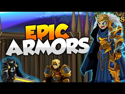 EPIC NEW ARMORS! New Quibble Coinbiter Shop! AQW AdventureQuest