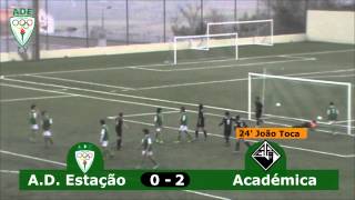preview picture of video 'Campeonato Nacional Iniciados (Fase Manutenção): ADE 1-4 Académica'