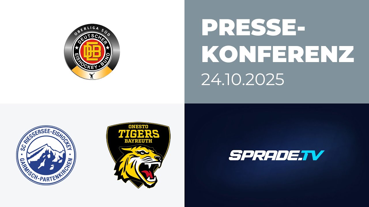 24.10.2025 - Pressekonferenz - SC Riessersee vs. onesto Tigers Bayreuth