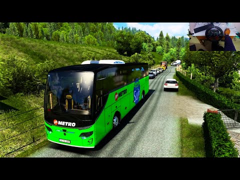Smooth Bus Drive Trough Village in Portugal - Relaxing Bus Drive Through Portuguese Village | ETS2