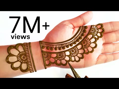 Easy Simple Floral Diwali Mehndi Design | Stylish Mehndi Design for Hand | आसान मेंहदी डिजाइन
