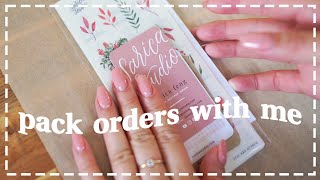 pack orders with me ✷ asmr (no talking)
