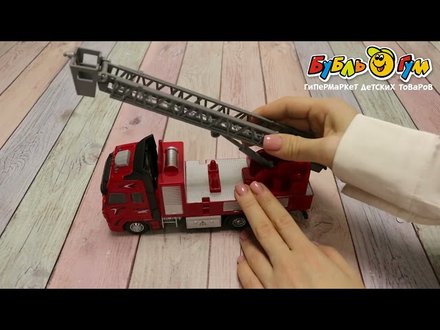 Машина Lanson Toys ALLOY CAR MODEL пожарная инерционная металлическая 1:32 - видео