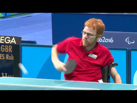 Paralympics Rio 2016: Silvio Keller spielt gegen Robert Davies in der Tetra-Klasse