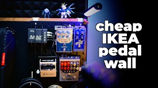 DIY Vertical Pedal Board // IKEA hack