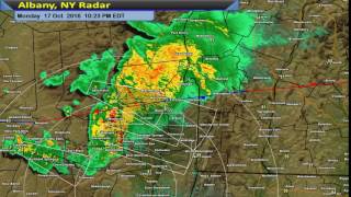 Albany NY radar loop and lightning detection