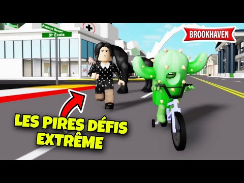 CACTUS ET LES DÉFIS LES PLUS EXTRÊME SUR BROOKHAVEN ! ROBLOX