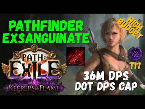(Ready for 3.27) Pathfinder Exsanguinate Build 36M Poison DPS, Amazing Mapper, High Budget