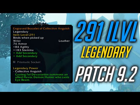 UPGRADE 291 ilvl LEGENDARY in 9.2, How DOUBLE LEGENDARIES work & How to get it.