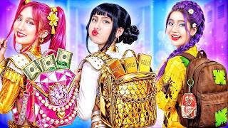 Download lagu Poor Vs Rich Vs Giga Rich At Kpop Demon Hunters School! mp3