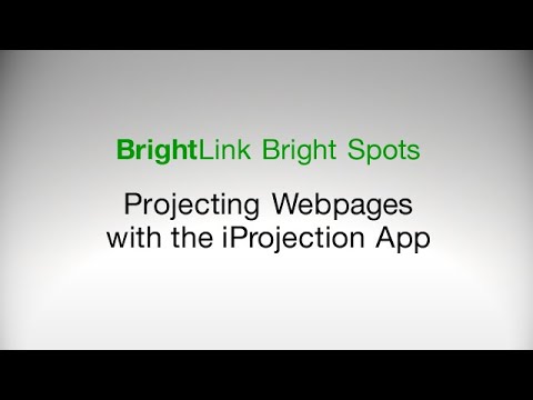 How to Project Webpages with the iProjection App