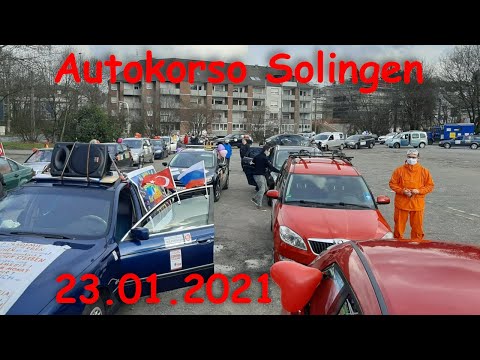 Re-upload: Autokorso Solingen 23.01.2021 für Frieden, Freiheit und Wahrheit.