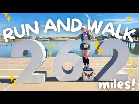 i ran (& walked) my first marathon!!! | slow runner vlog