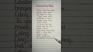 Carol of the Bells Lyrics Song by John Williams part 1 #carolofthebells #johnwilliams #lyrics