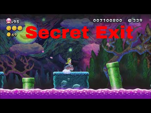 Soda Jungle-4 Painted Swampland (Secret Exit ㊙️) | New Super Mario Bros. U Deluxe ⛳