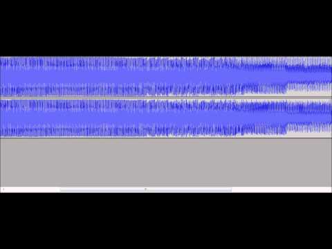 Totally distorted and heavy slowed bassdrum