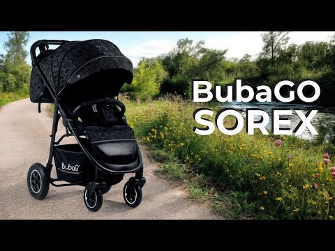 фото детская коляска bubago sorex разные цвета, надувное колесо . 0