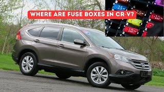 Honda CR-V 2012-2016 Fuse boxes location and diagrams