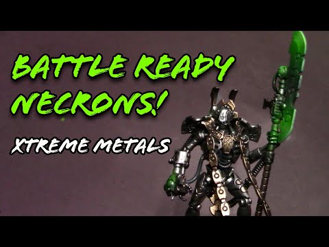 Indomitus Battle Ready Tutorial: Necron Overlord. AK Xtreme Metals!